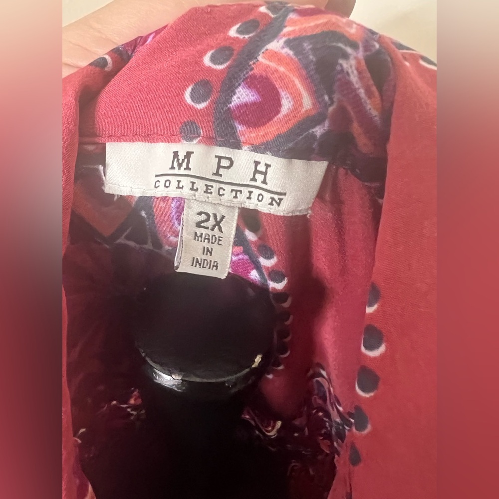 BUNDLE MPH Collection Shirt Dress (2X) Bundled w/ Free Time and Tru cardigan XXL - Picture 3 of 9
